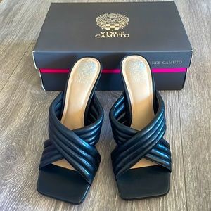 Vince Camuto Sarendie Slide Sandal In Black